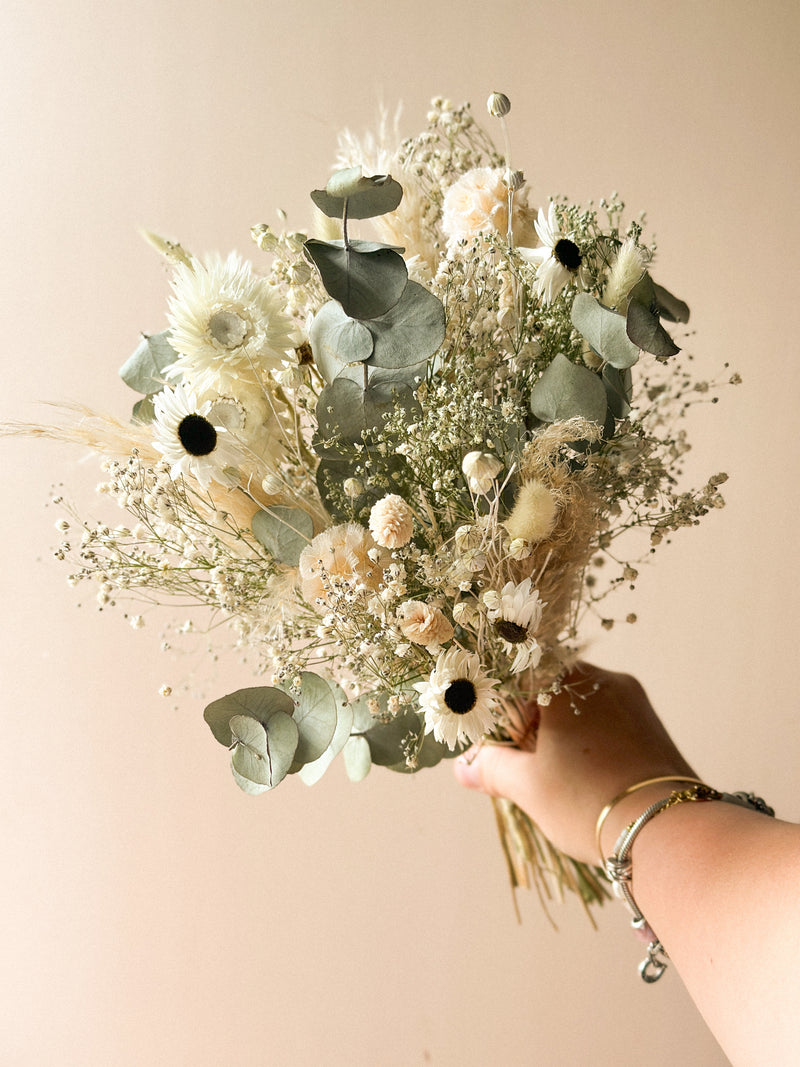 Bouquet de fleurs séchées « Brume »