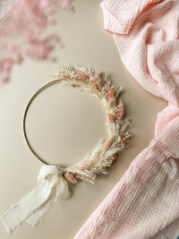 Demi-couronne fleurie