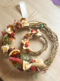 Demi-couronne fleurie
