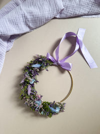 Demi-couronne fleurie