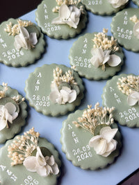Magnet fleuri en argile